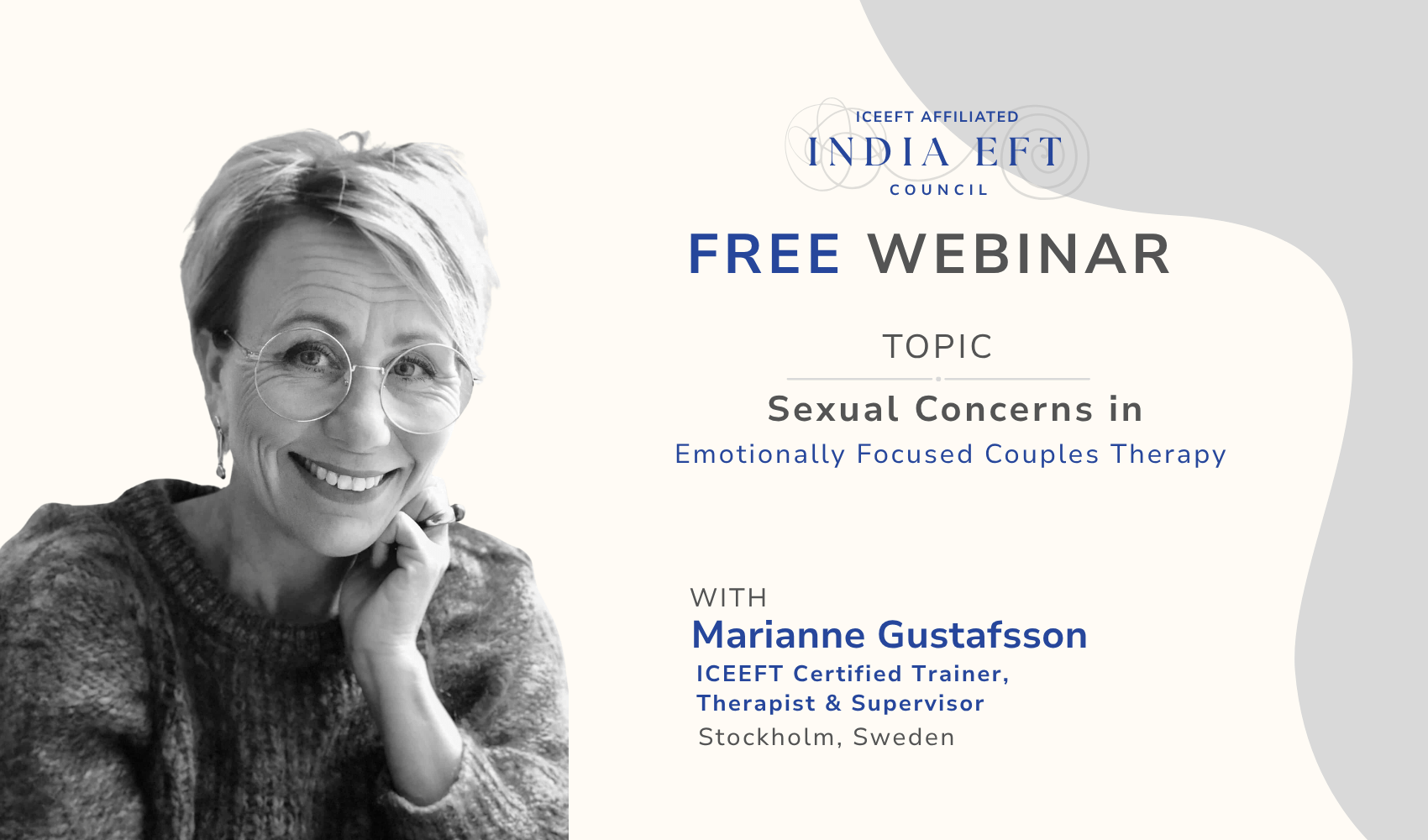 Free webinar: Sexual Concerns in Emotionally Focused Couples Therapy