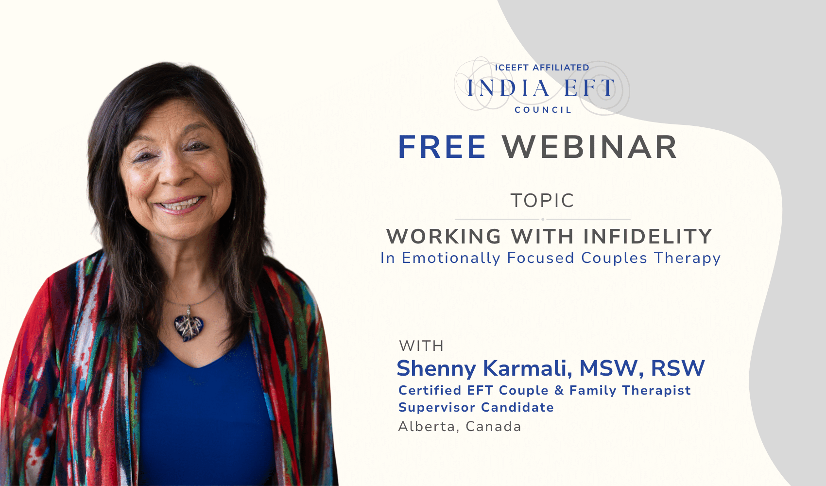 Free webinar: Working with Infidelity In Emotionally Focused Couples Therapy